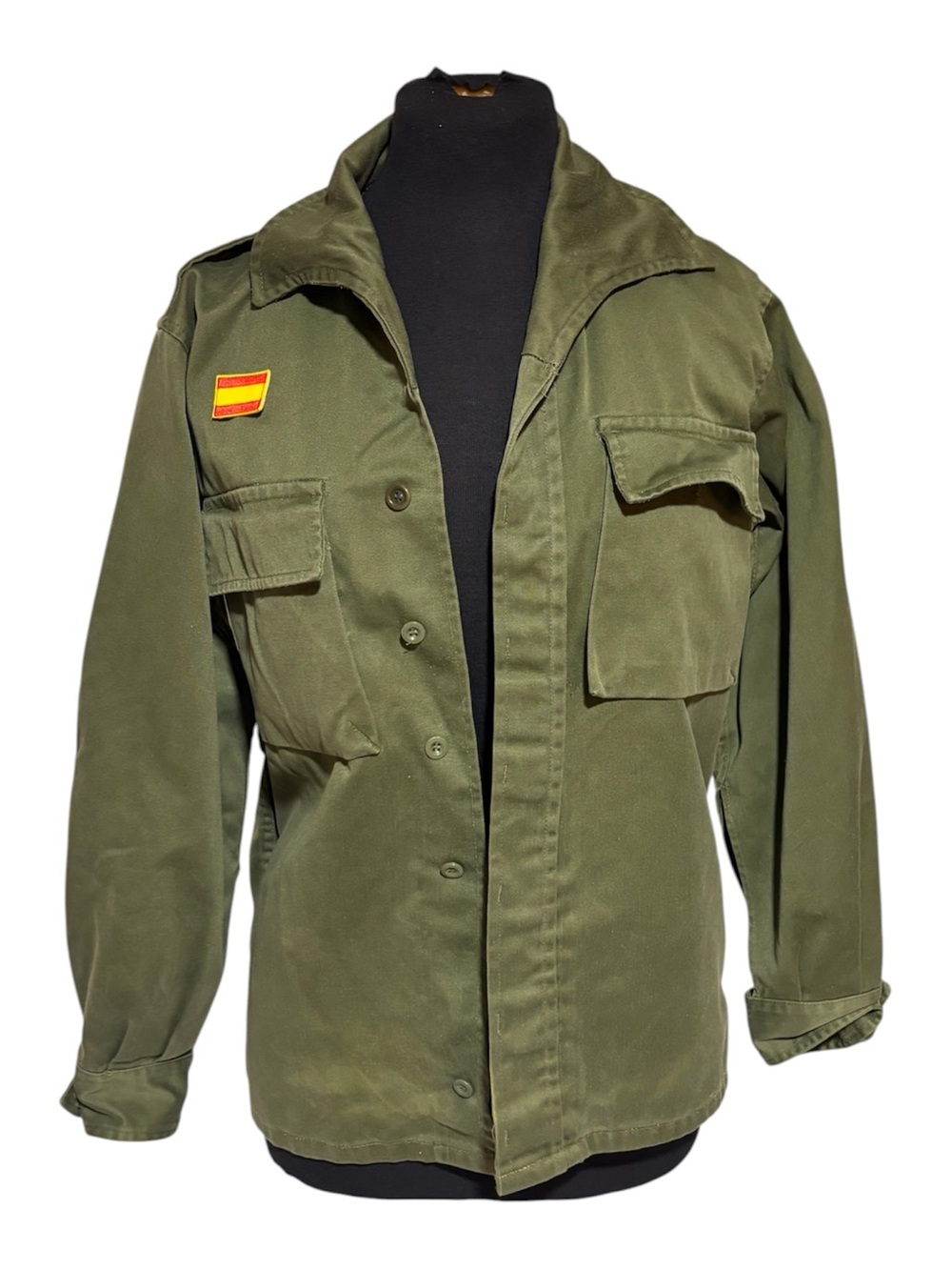 Women’s Olive Green Military-Style Field Jacket